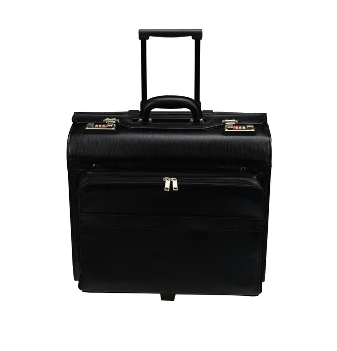 Best Value Alassio - 45030 SAN REMO - trolley pilot case, wheeled, imitation leather, black