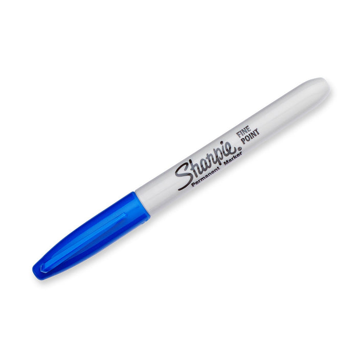 Best Value Sharpie Permanent Markers, Fine Tip, Blue, Box of 12