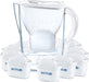 Best Value BRITA Marella Water Filter Annual Pack with 12 BRITA MAXTRA+ Cartridges, Water Filter that Helps with the Reduction of Limescale and Chlorine, in White