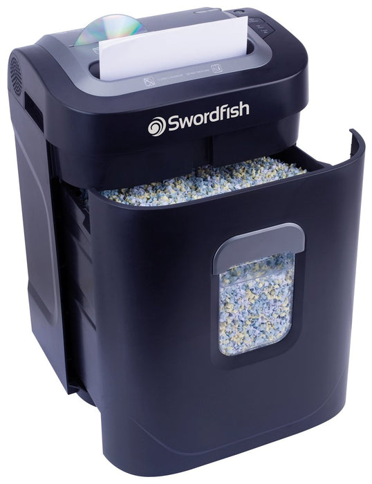 Best Value Swordfish 1200XXCD 12 Sheet Micro Cut High Security Paper/Document Shredder ref: 40237