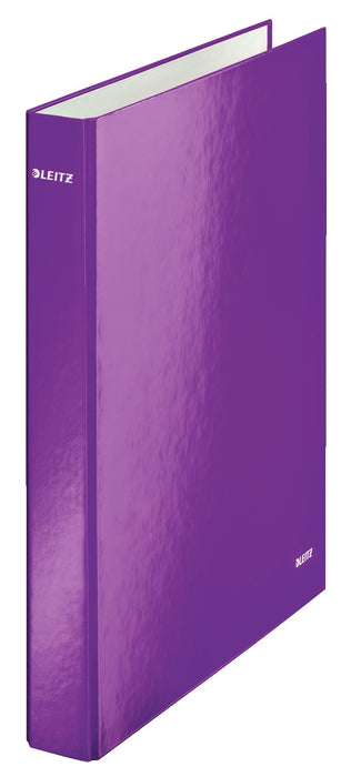 Best Value Leitz Wow A4 25mm"2 D-Ring" Ringbinder - Purple (Pack of 10)