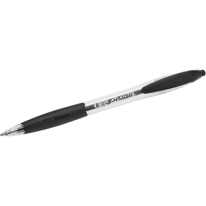 Best Value BIC Atlantis Clic Ball Pen 1.0mm Box of 12 - Black