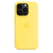 Apple - Back cover for mobile phone - MagSafe compatibility - silicone - canary yellow - for iPhone 14 Pro