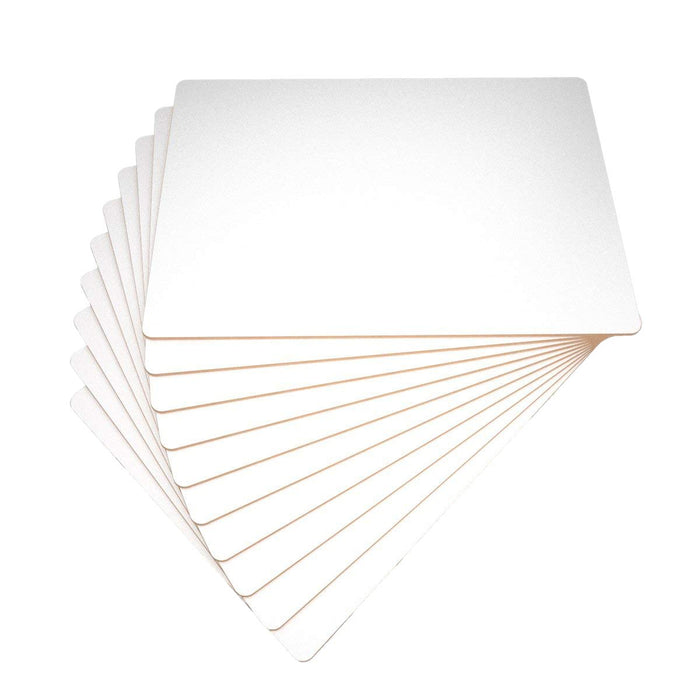 Best Value Show-me Plain Rigid Whiteboards, Pack of 10