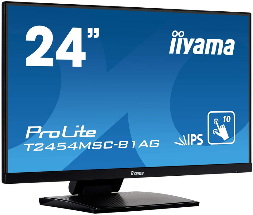 Best Value iiyama T2454MSC-B1AG 24" ProLite Multi Touch Screen IPS Anti-Glare LED Monitor - Black