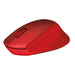 Best Value Logitech M330 Silent Plus Wireless Mouse, 2.4GHz with USB Nano Receiver, 1000 DPI Optical Tracking, 3 Buttons, 24 Month Life Battery, PC / Mac / Laptop - Red