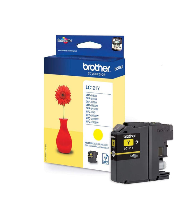 Best Value Brother LC-121Y Inkjet Cartridge, Standard Yield, Yellow, Brother Genuine Supplies