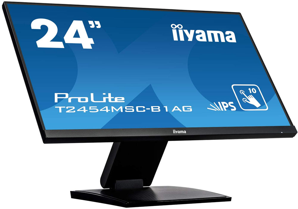 Best Value iiyama T2454MSC-B1AG 24" ProLite Multi Touch Screen IPS Anti-Glare LED Monitor - Black