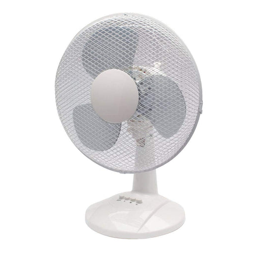 Q-Connect 12 Inch Desk Fan White