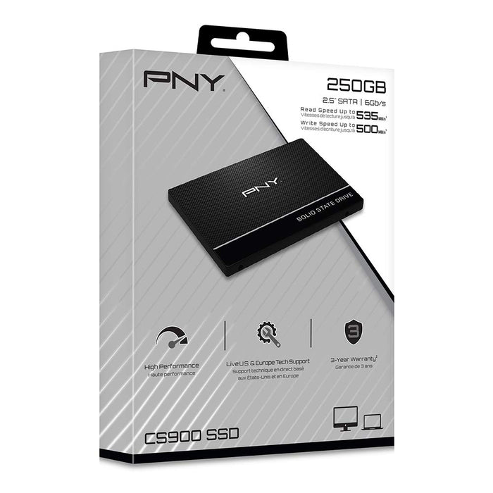 PNY CS900 - SSD - 250 GB - internal - 2.5" - SATA 6Gb/s