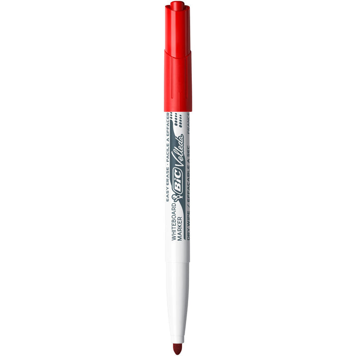 Best Value BIC Velleda 1741 Whiteboard Pens - Red, Box of 12