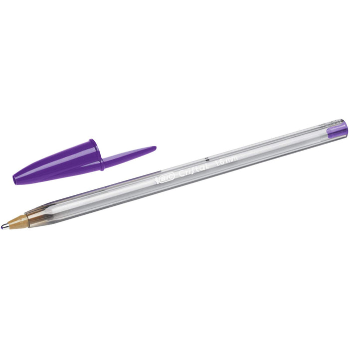 Best Value BIC Cristal Fun Ballpoint Pens Wide Point (1.6 mm) - Assorted Colours, Box of 20