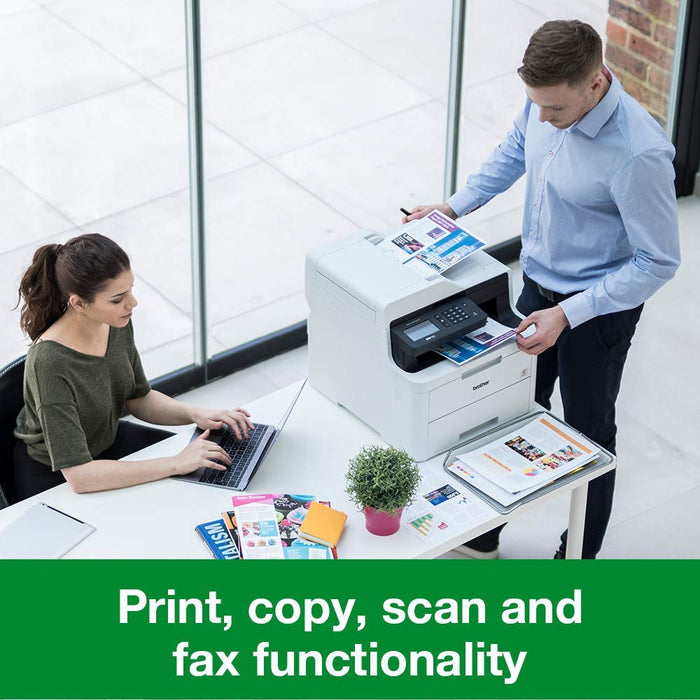 Best Value Brother MFC-L3710CW Colour Laser Printer, Wireless and PC Connected, Print, Copy, Scan and Fax, A4