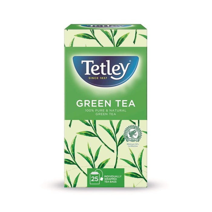 Best Value Tetley Tea Bags Pure Green Tea Individually Wrapped 1293A Pack 25