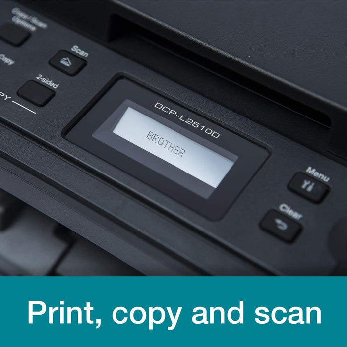 Best Value Brother DCP-L2510D A4 Mono Laser Printer, PC Connected, Print, Copy, Scan and 2 Sided Printing