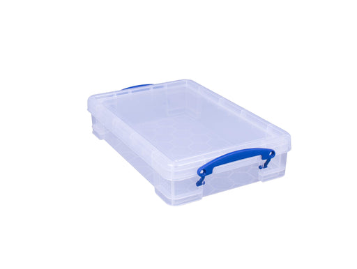 Best Value Really Useful Box 4 Litre Office Storage Box, Clear