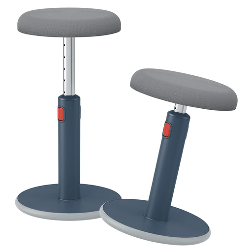 Leitz Ergo Cosy Active Sit Stand Stool Velvet Grey 65180089