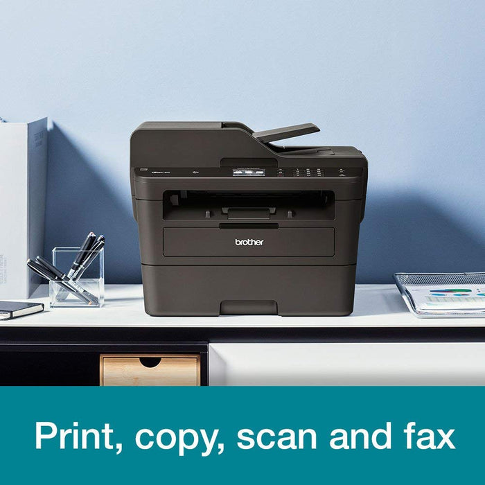 Best Value Brother MFC-L2750DW A4 Mono Laser Printer, Wireless, PC Connected and NFC, Print, Copy, Scan, Fax and 2 Sided Printing