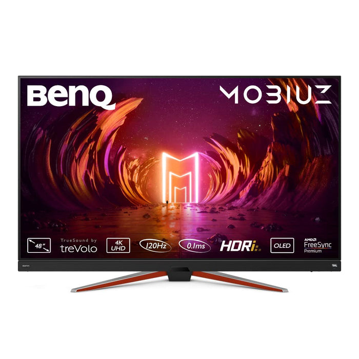 BenQ Mobiuz EX480UZ - LED monitor - gaming - 48" - 3840 x 2160 4K @ 120 Hz - 450 cd/m² - 135000:1 - HDR10 - 0.1 ms - 2xHDMI, DisplayPort - speakers with subwoofer