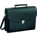 Best Value Alassio Forte Briefcase with Shoulder Strap 5 Document Sections Leather-look Black Ref 92011