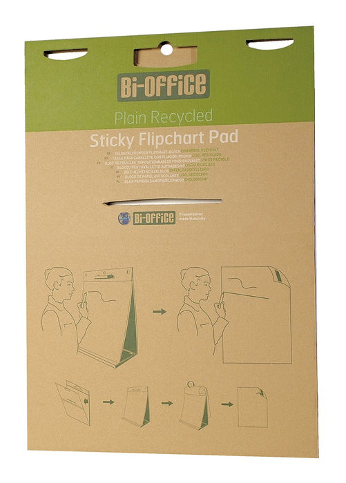 Best Value Bisilque Bi-Office FL1420403 Repositionable Flip-Chart Paper 20 Sheets Recycled 59 x 50.8 cm Plain