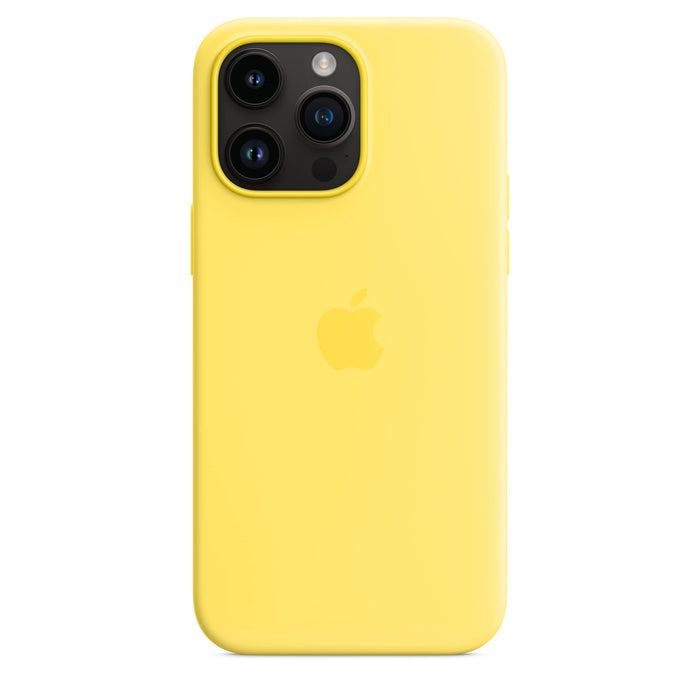 Apple - Back cover for mobile phone - MagSafe compatibility - silicone - canary yellow - for iPhone 14 Pro Max