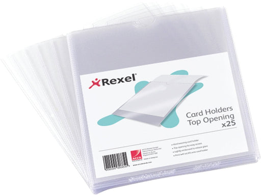 Best Value Rexel Card Holder Nyrex Open on Short Edge 152x102mm Ref 12030 [Pack of 25]