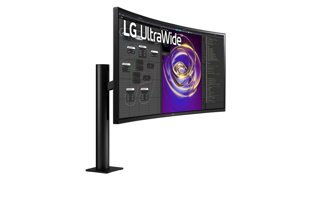 LG UltraWide 34WP88CN-B - LED monitor - curved - 34" - 3440 x 1440 UWQHD @ 60 Hz - IPS - 300 cd/m² - 1000:1 - HDR10 - 5 ms - 2xHDMI, DisplayPort, USB-C - speakers