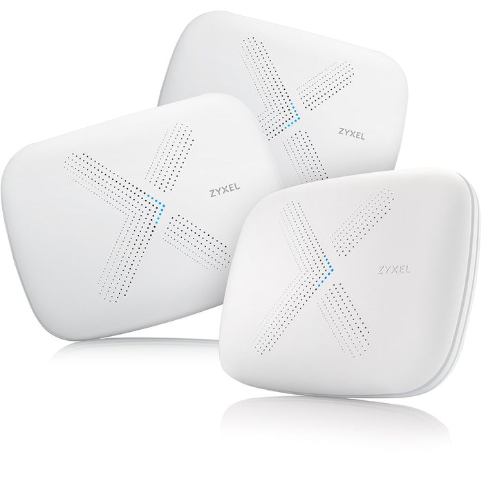 Best Value ZyXEL Multy X Tri-Band AC3000 Whole Home Wi-Fi Mesh System. Router or Satellite Extension - Pack of 3 [WSQ50]