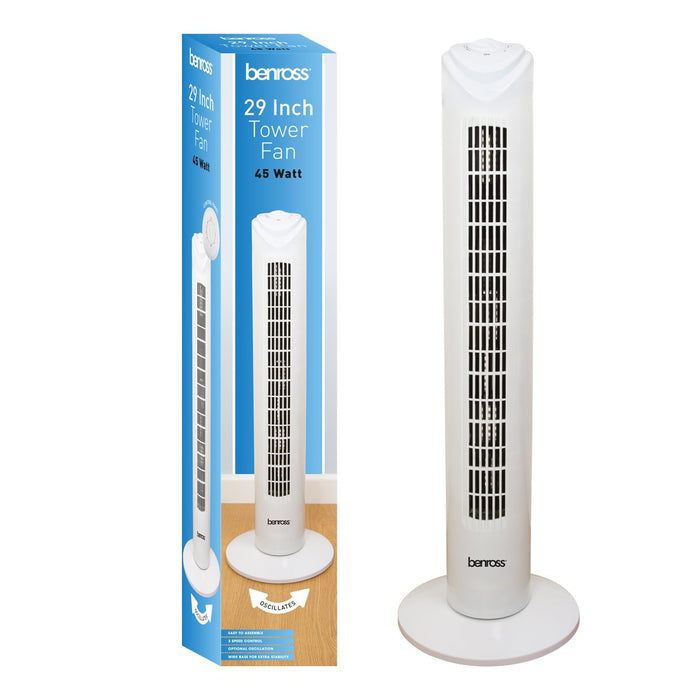 29 Inch 3 Speed Oscillating Tower Fan - 0110154