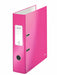 Best Value Leitz 291618 Lever Arch File, Pack of 10, Metallic Pink, A4, 80mm Spine, WOW Range