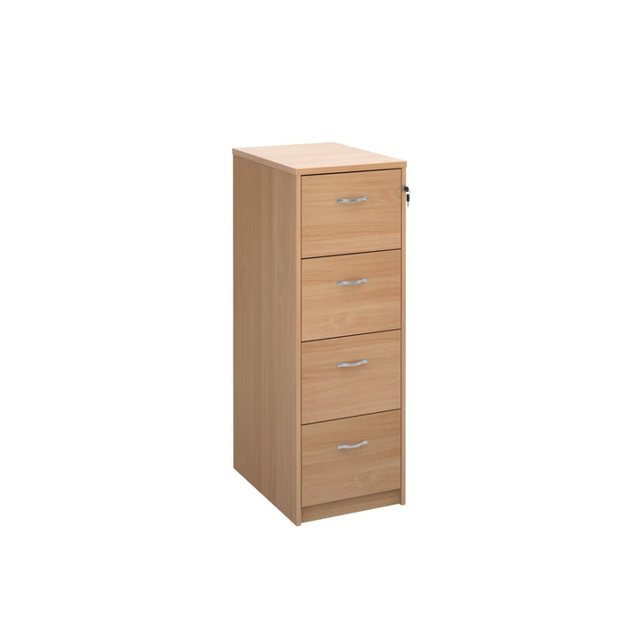 Best Value DAMS 4 Draw Filing Cabinet-White, beech, 65x48x136 cm