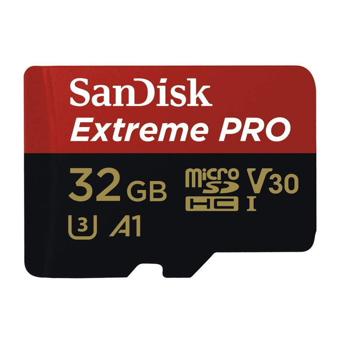 Best Value SanDisk Extreme Pro 32 GB microSDHC Memory Card + SD Adapter with A1 App Performance + Rescue Pro Deluxe 100 MB/s Class 10, UHS-I, U3, V30 SDSQXCG-032G-GN6MA