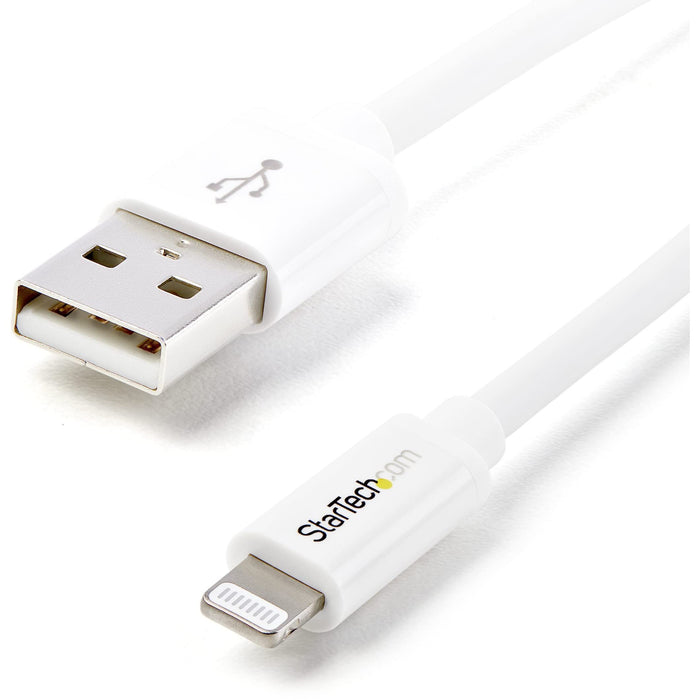 StarTech.com 1m USB to Lightning Apple MFi Certified Charging Cable White