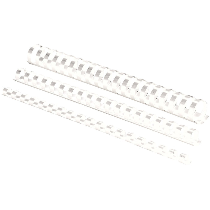 Best Value Fellowes A4 8 mm Plastic Binding Combs for Comb Binding Machine, Binds 21 to 40 Pages, White, Pack of 100