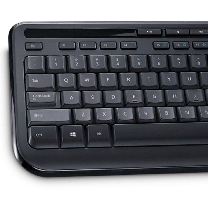 Best Value Microsoft Wired Desktop 600 Keyboard and Mouse Set, UK Layout - Black