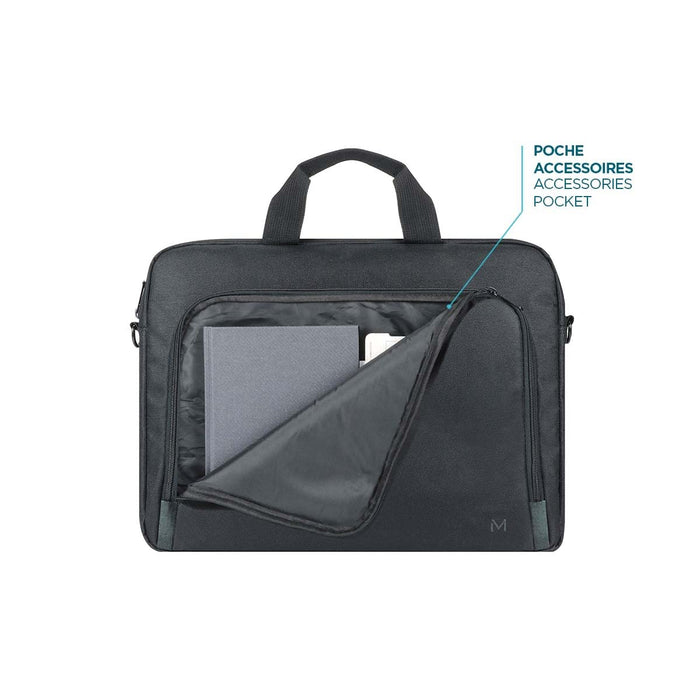 Mobilis 14 to 16 Inch 30 Percent Recycled The One Basic Briefcase Toploading Notebook Case Black