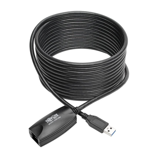 Tripp Lite 5M USB 3.0 SuperSpeed Active Extension Repeater Cable A M/F 16ft 16' 5 Meter - USB extension cable - USB Type A (M) to USB Type A (F) - USB 3.0 - 5 m - active - grey