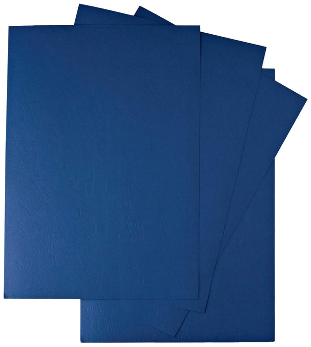 Best Value GBC Antelope Binding Covers Leather-look Plain A4 Royal Blue Ref CY040029U [Pack of 100]