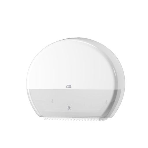 Best Value Tork 554000 Jumbo Toilet Roll Dispenser T1 / Plastic Dispenser Suitable for T1 Jumbo Toilet System Refills/Wall Mounted Dispenser in White