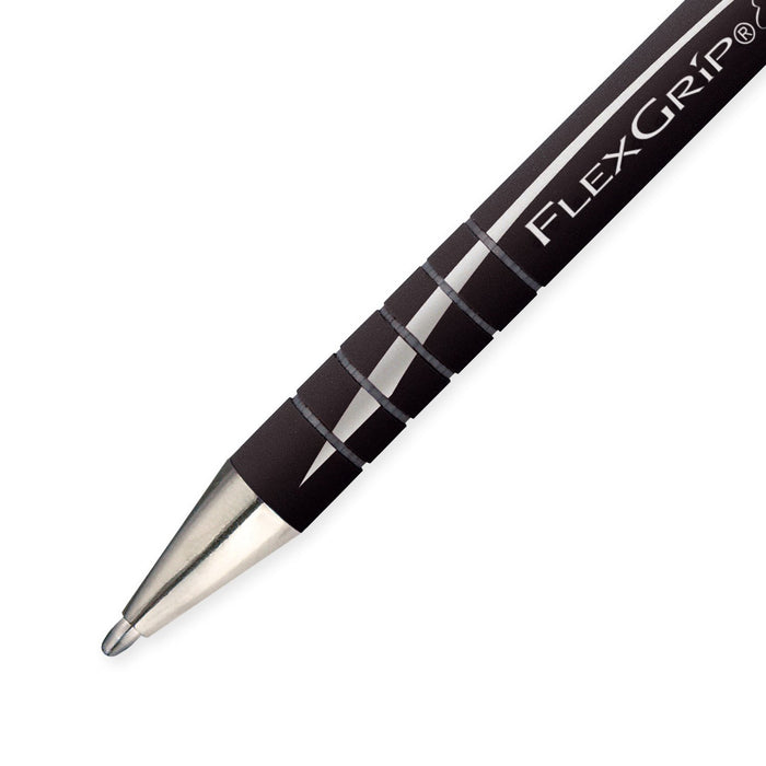 Best Value Paper Mate S0767600 Flexgrip Elite Retractable Ballpoint Pen, Large Tip 1.4 mm - Black, Pack of 12