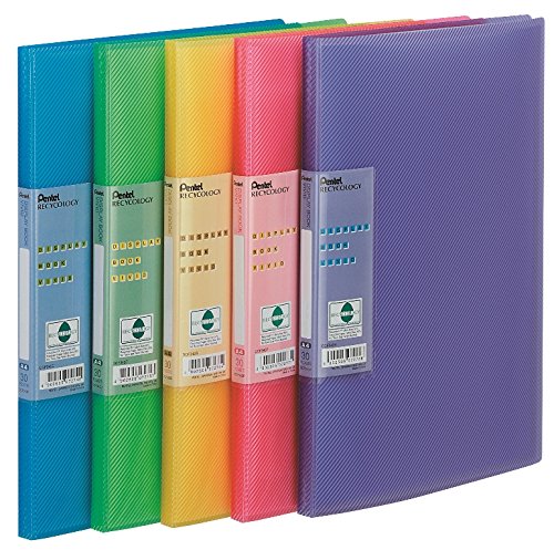 Best Value Pentel Recycology Vivid Display Book A4 30 Pockets - Color: Blue.