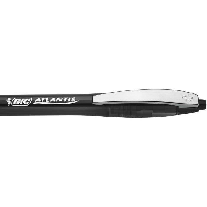 Best Value BIC Atlantis Soft Ball Pens Medium Point (1.0 mm) - Black, Box of 12