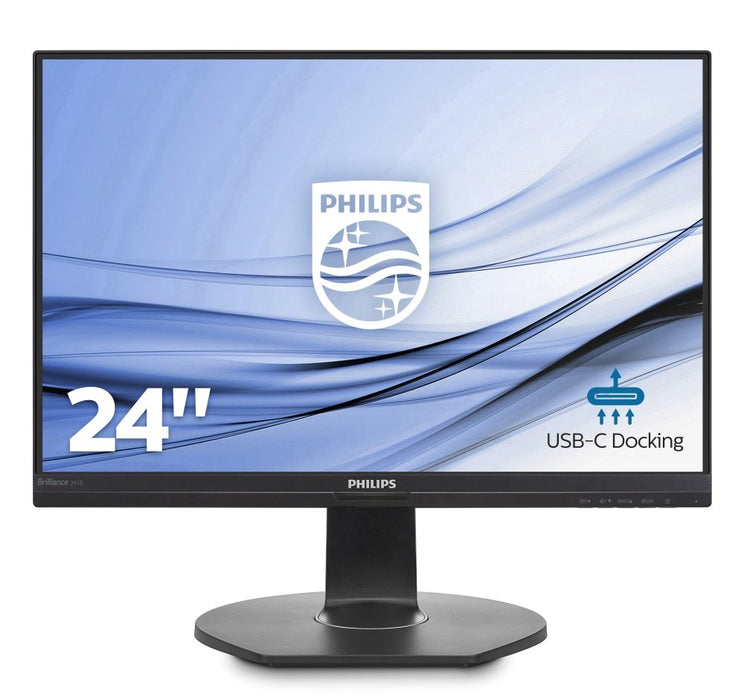 Best Value Philips 241B7QUPBEB/00 B Line 241B7QUPBEB - LED monitor - 24" (23.8" viewable) - 1920 x 1080 Full HD (1080p) - IPS - 250 cd/m2-1000:1-5 ms - HDMI VGA DisplayPort USB-C - speakers - textured black