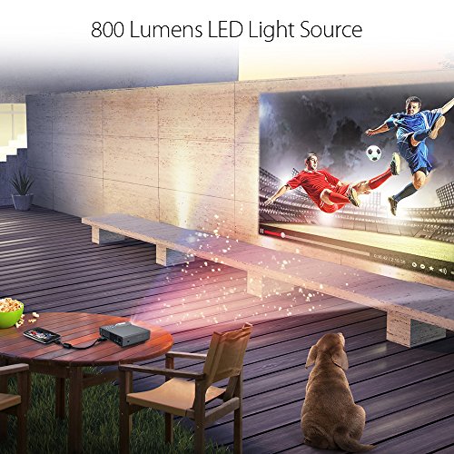 ASUS P3E - DLP projector - RGB LED - 3D - 800 lumens - WXGA (1280 x 800) - 16:10 - ultra short-throw lens - silver