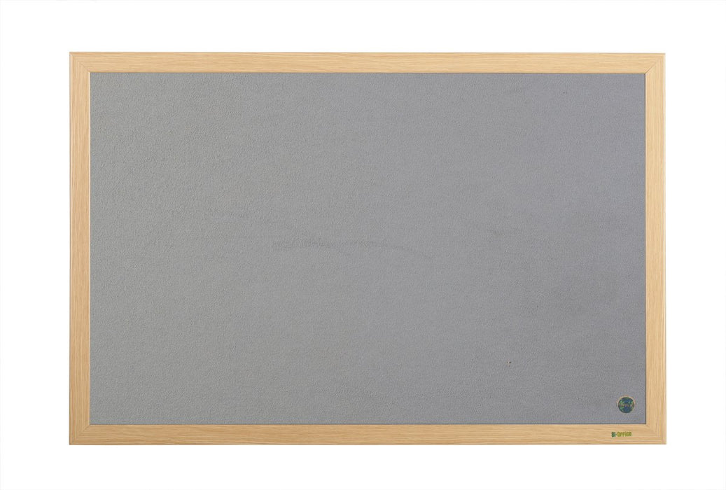 Best Value Earth-It 1200 x 900 MDF Frame Grey Felt Board Noticeboard - Home and Office