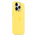 Apple - Back cover for mobile phone - MagSafe compatibility - silicone - canary yellow - for iPhone 14 Pro