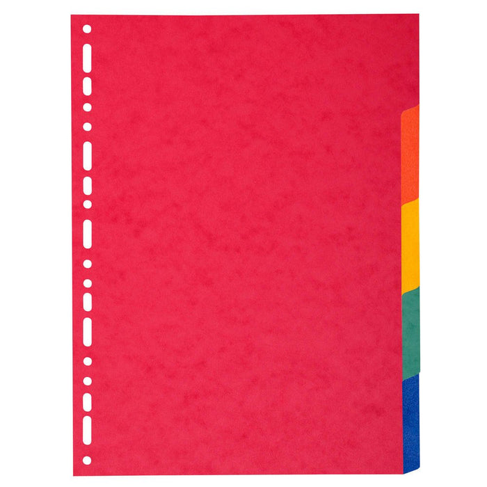 Best Value Exacompta Forever Recycled Dividers, A4 Extra Wide, 220 gsm, 5 Parts - Multi-colour