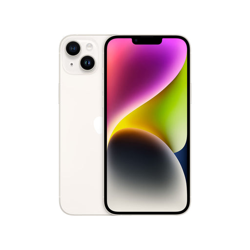 Apple iPhone 14 Plus - 5G smartphone - dual-SIM / Internal Memory 128 GB - OLED display - 6.7" - 2778 x 1284 pixels - 2x rear cameras 12 MP, 12 MP - front camera 12 MP - starlight