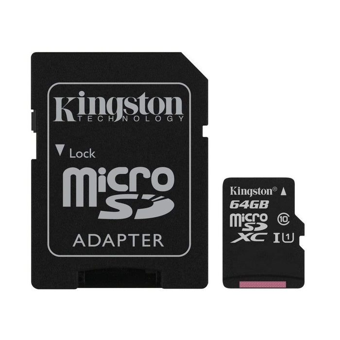 Best Value Kingston Canvas Select (SDCS/64GB) MicroSDClass 10 UHS-I Speeds Up to 80 MB/s Read (SD Adapter Included) - Bring Your HD Videos to Life